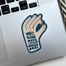 What the Hand Does Maria Montessori Sticker