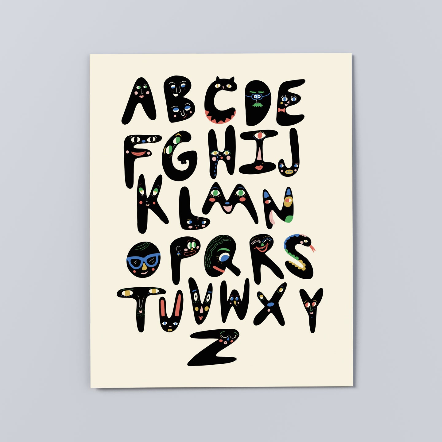 'Type Face' Print, multiple sizes