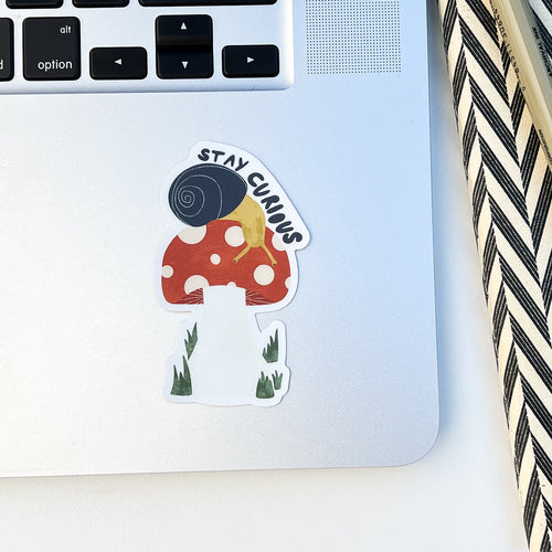 Stay Curious Snail Sticker